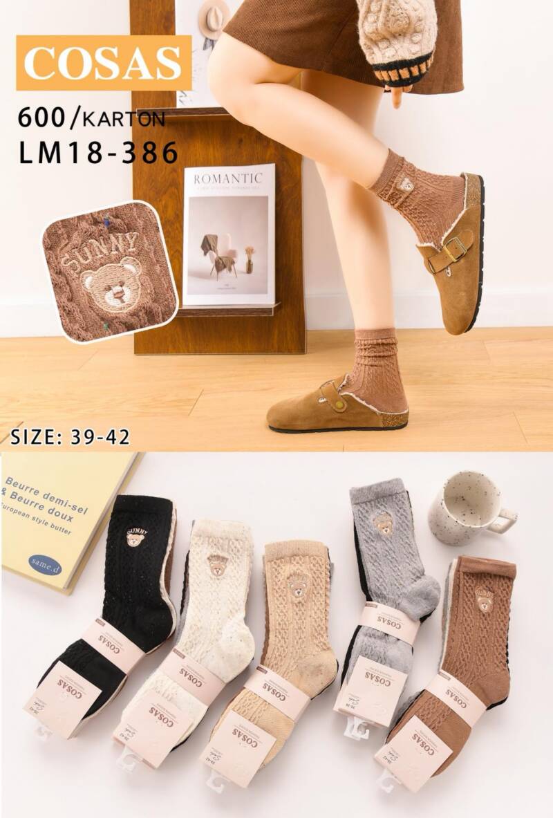 Skarpety damskie Roz 39-42, Mix kolor Paczka 40 szt